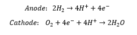Phosphoric acid fuel cell reaction equations