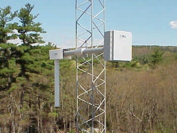 Humidity measurement sensor on cell tower