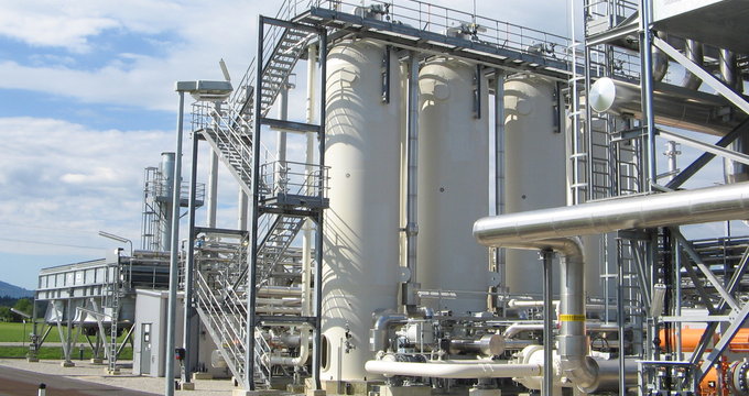 Natural gas dehydration plant